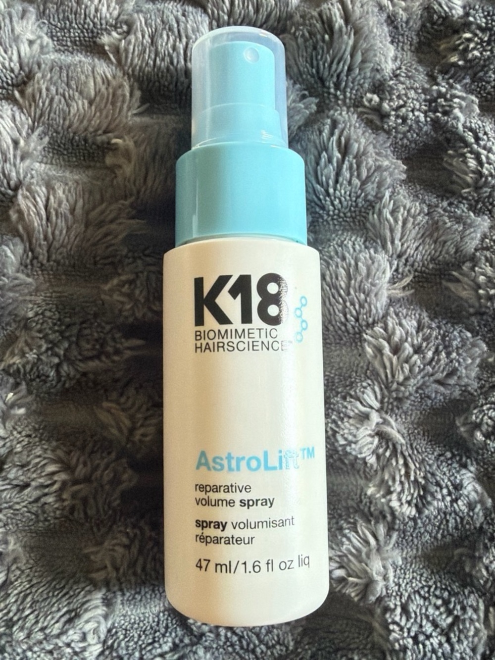 K18 AstroLift Reparative Volume Spray — Light Blue